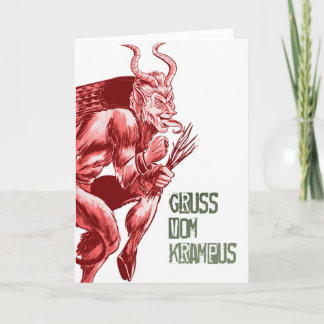 Cartão De Festividades Gruss Vom Krampus
