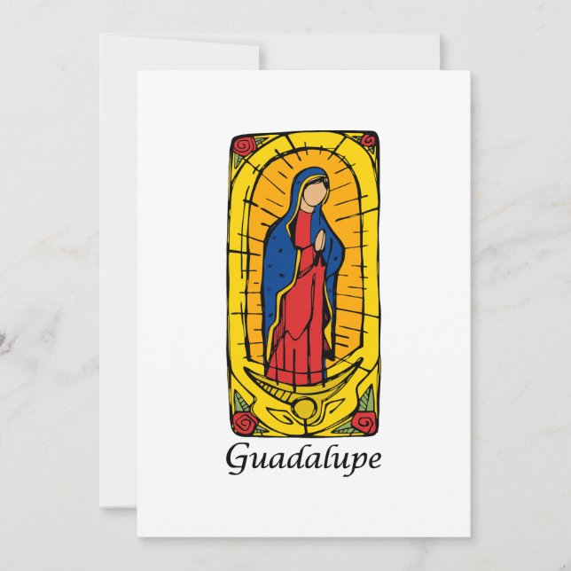 Cartão De Festividades Guadalupe (Frente)