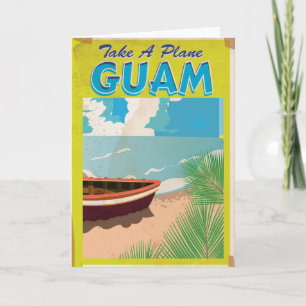 Cartão De Festividades Guam Viagens vintage
