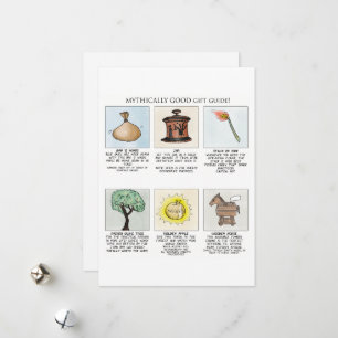 Cartão De Festividades Guia de Presente Mito Guia de mitologia Carro de N