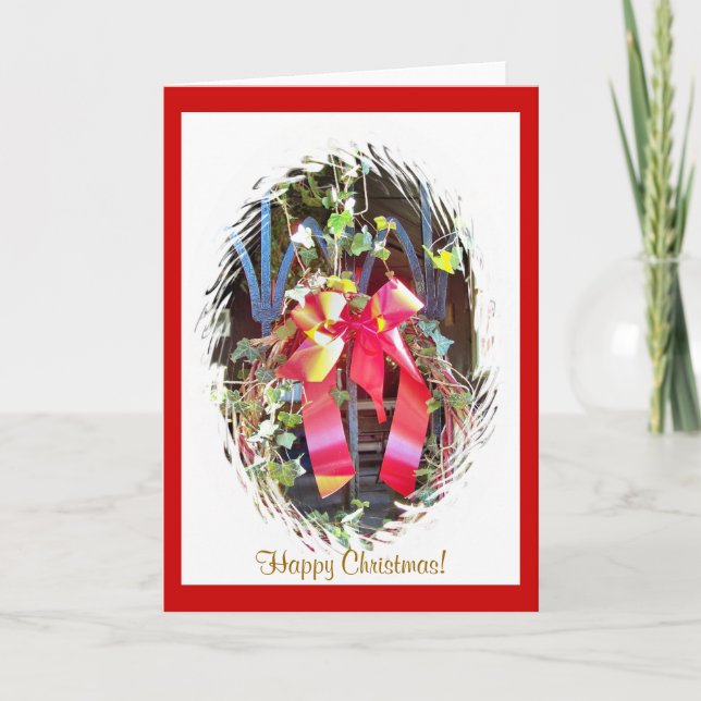 CARTÃO DE FESTIVIDADES GUIRLANDA DE NATAL (Frente)