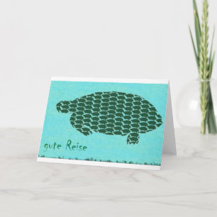 Cartão De Festividades gute Reise Schildkröten