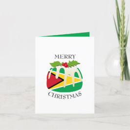 Cartão De Festividades GUYANA FLAG | Pudim de Natal | Festivo