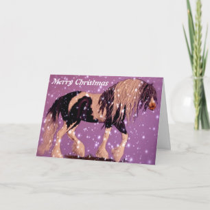 Cartão De Festividades Gypsy Horse Christmas Card
