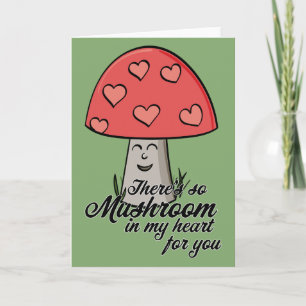 Cartão De Festividades Há tanto mushroom no meu coração para você