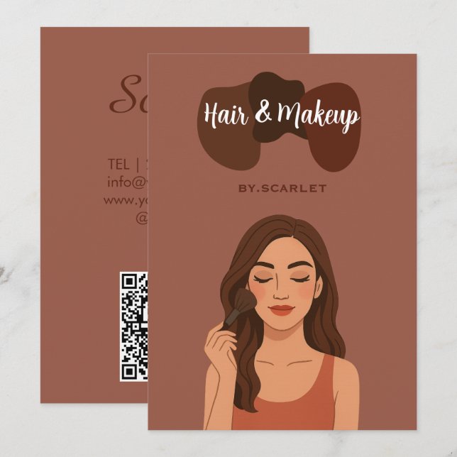 Cartão De Festividades Habilidade Corajosa De Chocolate Elegante, Bela Te (Frente/Verso)