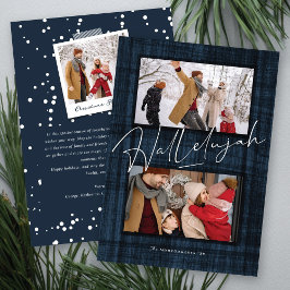 Cartão De Festividades Hallelujah Script Religião Natal 2 Foto