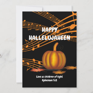 Cartão De Festividades HALLELUJAHEEN   Cristão   Halloween