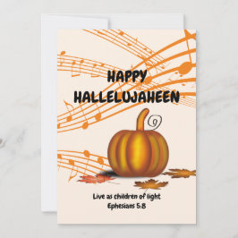 Cartão De Festividades HALLELUJAHEEN | Cristão | Halloween