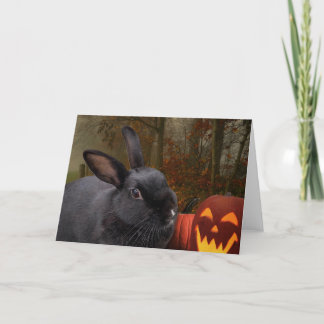 Cartão De Festividades Halloween Bunny