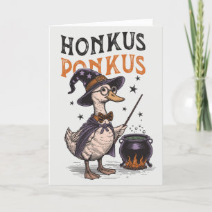 Cartão De Festividades Halloween Divertido Honkus Ponkus Antigo