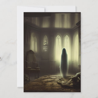 Cartão De Festividades Halloween Haunted House Scary
