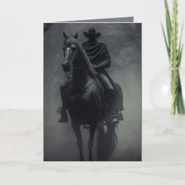 Cartão De Festividades Halloween Misterioso Escuro