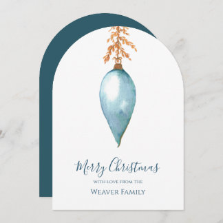 Cartão De Festividades Hand Painted Watercolor Vintage Christmas Photo