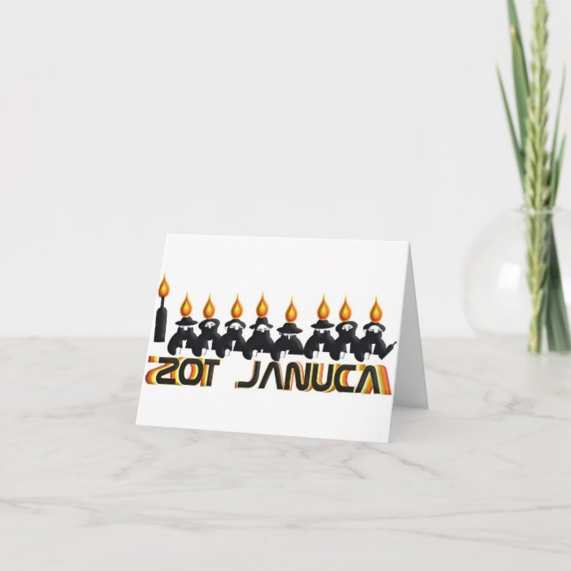 Cartão De Festividades Hanukkah (Frente)