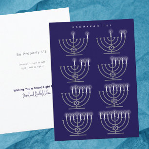 Cartão De Festividades Hanukkah 101