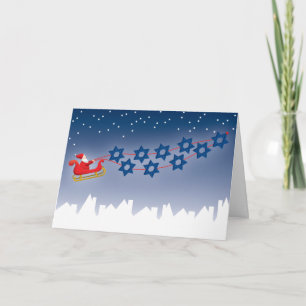 Cartão De Festividades Hanukkah and Christmas Card