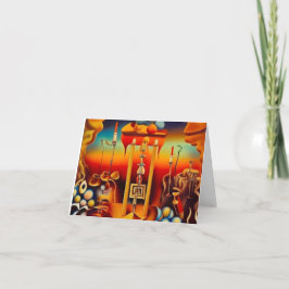 Cartão De Festividades Hanukkah Card 3