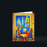 Cartão De Festividades Hanukkah Card 6<br><div class="desc">Um cartão para enviar a sua família,  amigos e colegas para celebrar e apreciar Hanukkah.</div>