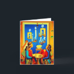 Cartão De Festividades Hanukkah Card 6<br><div class="desc">Um cartão para enviar a sua família,  amigos e colegas para celebrar e apreciar Hanukkah.</div>