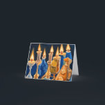 Cartão De Festividades Hanukkah Card 7<br><div class="desc">Um cartão para enviar a sua família,  amigos e colegas para celebrar e apreciar Hanukkah.</div>
