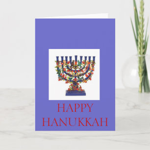 CARTÃO DE FESTIVIDADES HANUKKAH FELIZ