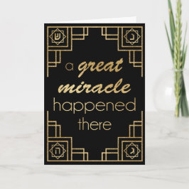 Cartão De Festividades Hanukkah Greeting Card Elegante Art Deco