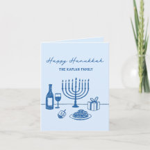 Hanukkah Judaico Desenhado à Mão Caprichoso Person