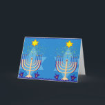 Cartão De Festividades hanukkah menorah<br><div class="desc">"hanukkah menorah ", "feliz hanukkah",  menorah, "estrela de david", "chanukah jedesejo",  Hanukkah, "feriados judeus"chanukah,  hanukah,  chanukkah,  canukah,  chanukah,  hanuka,  hebrew,  jew, , ,  judaísmo,  menora,  ica, </div>