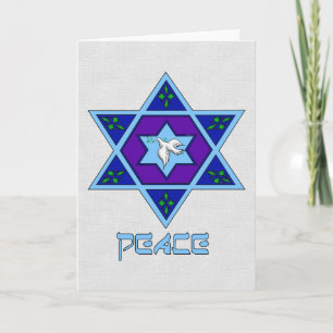 Cartão De Festividades Hanukkah Peace Art