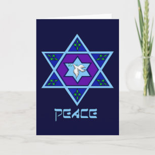 Cartão De Festividades Hanukkah Peace Art