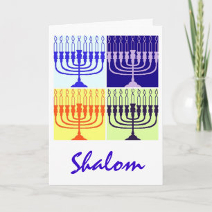 Cartão De Festividades Hanukkah Shalom