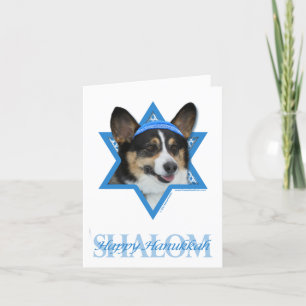 Cartão De Festividades Hanukkah Star de David - Corgi