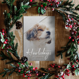Cartão De Festividades Happiest Howlidays | Mínimo de Natal para o Cão