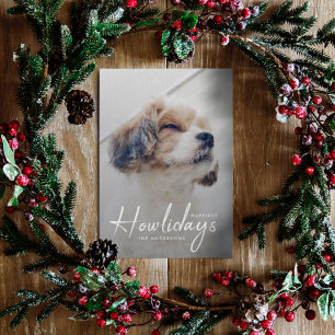 Cartão De Festividades Happiest Howlidays   Mínimo de Natal para o Cão