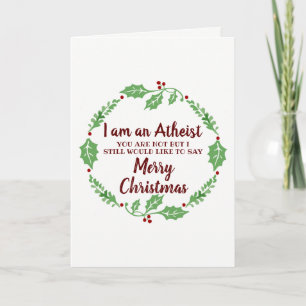 Cartão De Festividades Happy Atheist Christmas Card