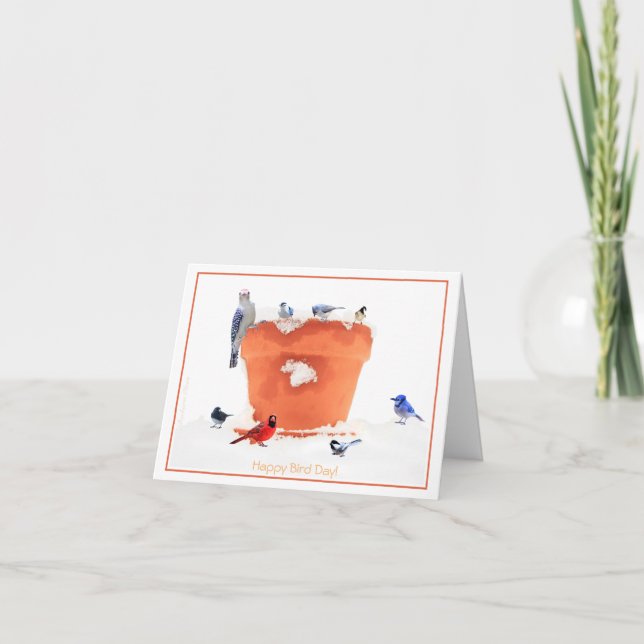 Cartão De Festividades Happy Birthday (BirdDay) (Frente)