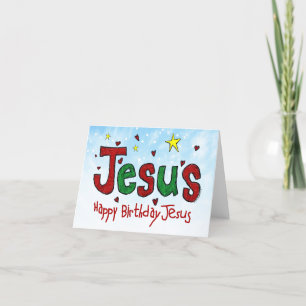 Cartão De Festividades Happy Birthday Jesus