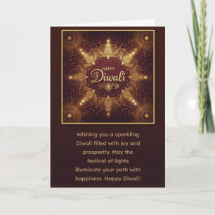 Cartão De Festividades Happy Diwali
