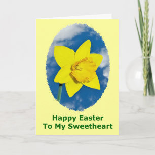 Cartão De Festividades Happy Easter Card for Lover, Boyfriend, Girlfriend