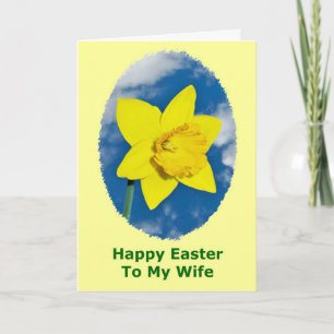 Cartão De Festividades Happy Easter Card for Wife