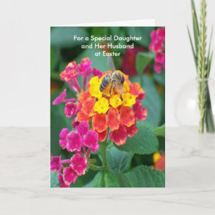 Cartão De Festividades Happy Easter Daughter And Son-in-Law Card Bee