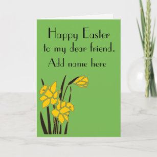 Cartão De Festividades Happy Easter, dear friend.