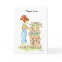 Happy Easter Flowers card
