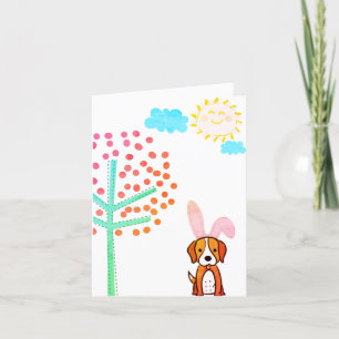 Cartão De Festividades Happy Easter From The Easter Beagle