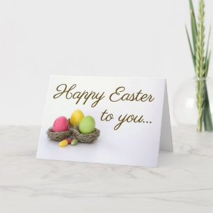 Cartão De Festividades Happy Easter Greeting Card