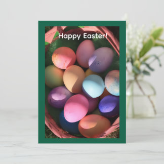 Cartão De Festividades Happy Easter Greeting Card