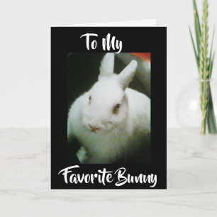 CARTÃO DE FESTIVIDADES HAPPY **EASTER** TO MY "BUNNY"