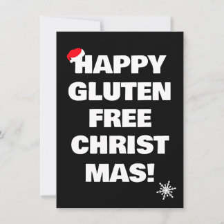 Cartão De Festividades Happy Gluten Free Christmas