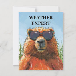 Cartão De Festividades Happy Groundhog Day Cute Colorful Woodchuck 